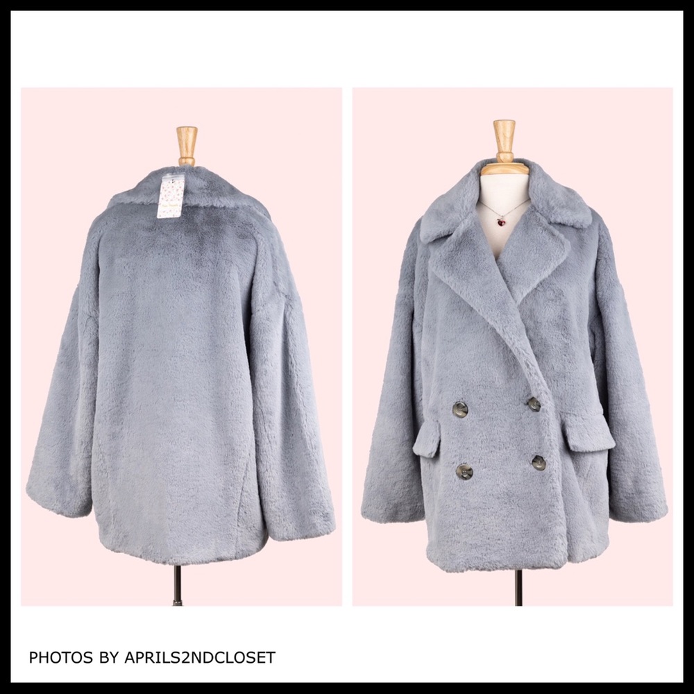 FREE PEOPLE TEDDY COAT JACKET FAUX FUR COAT A3C - Picture 7 of 16